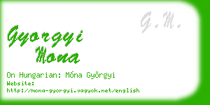 gyorgyi mona business card