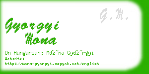 gyorgyi mona business card